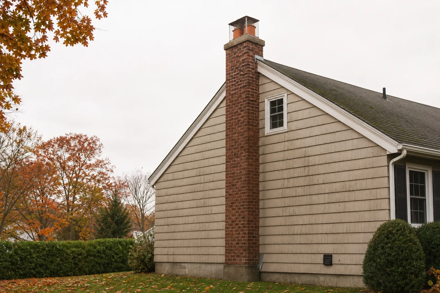 Do gas fireplaces have a flue - a brick chimney and a direct vent wall termination on the same house