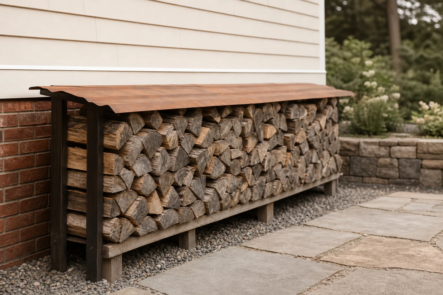 Wood fireplace inserts burn best on seasoned split firewood stacked off the ground