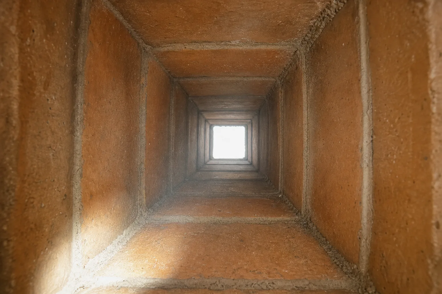 how often to clean chimney: the same clay flue tile in sound condition after a sweep