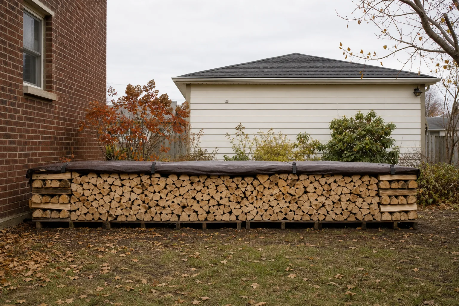 Firewood moisture meter results improve when wood is stacked off the ground with the sides open