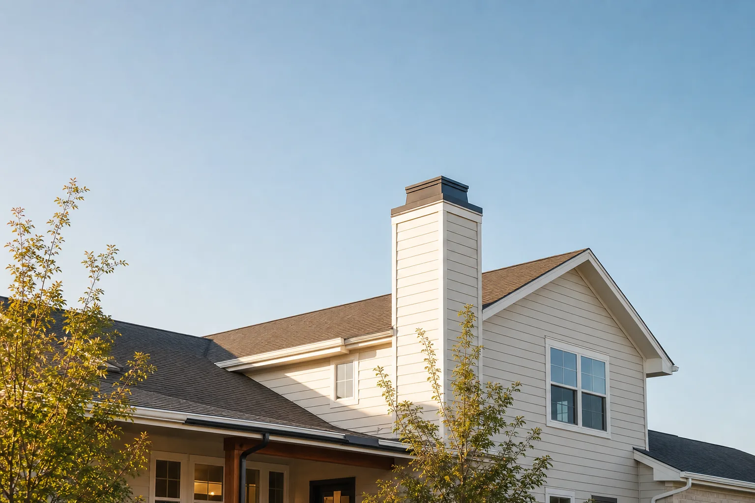 Chimney sweep in Windsor, CO — rooftop chimneys across the city Chimney sweep in Windsor, CO — rooftop chimneys across the city